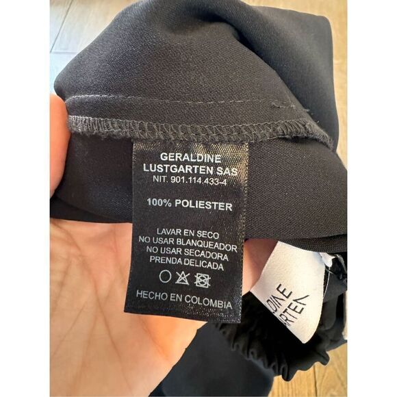 NWT Geraldine Lustgarten Black Dress Pant Joggers Size 2 - Picture 11 of 11